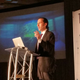 Justin Sanchez of DARPA speaking at Body Hacking Con. Image: Body Hacking Con